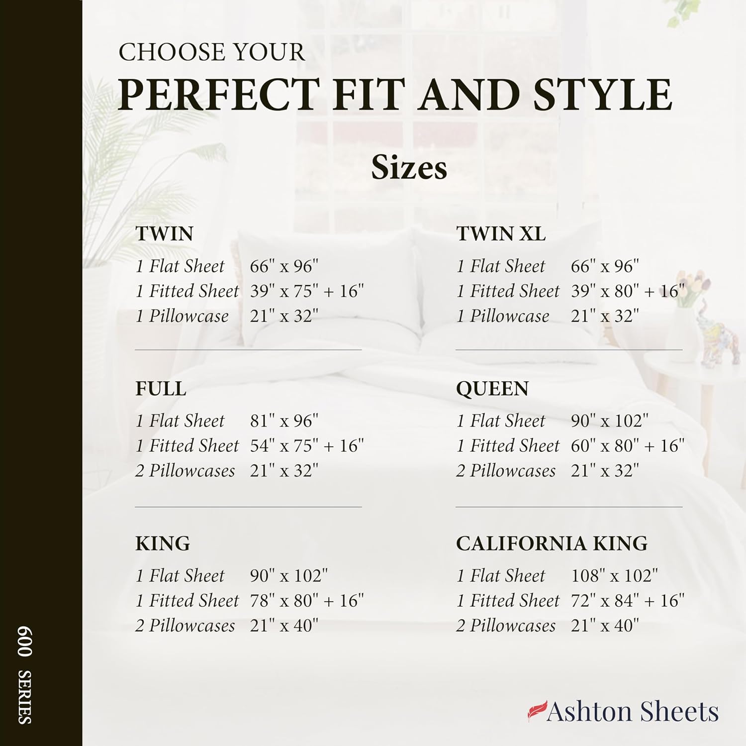 AshtonSheets 100% Egyptian Cotton Twin XL Bed Sheets Set - Luxury 600 Series Refined Collection Sheet for Twin XL Size Bed (3 PC, Navy Blue…