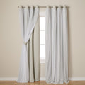 TOWN & COUNTRY LUXE Talia Double Layer Indoor Curtains, Sheer and Room Darkening Blackout, Grommet Top, Energy Efficient, 2-Pack Set…