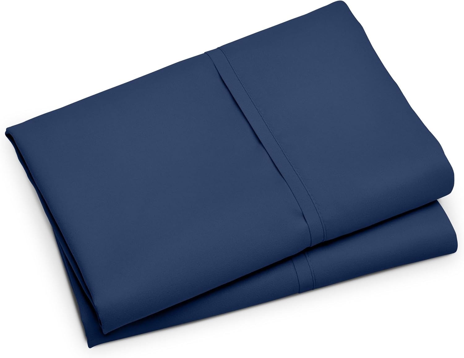 BareHome Bare Home Microfiber Pillow Cases - King Size Set of Two - Cooling Pillowcases - Double Brushed - Dark Blue Pillowcases 2 Pack - E…