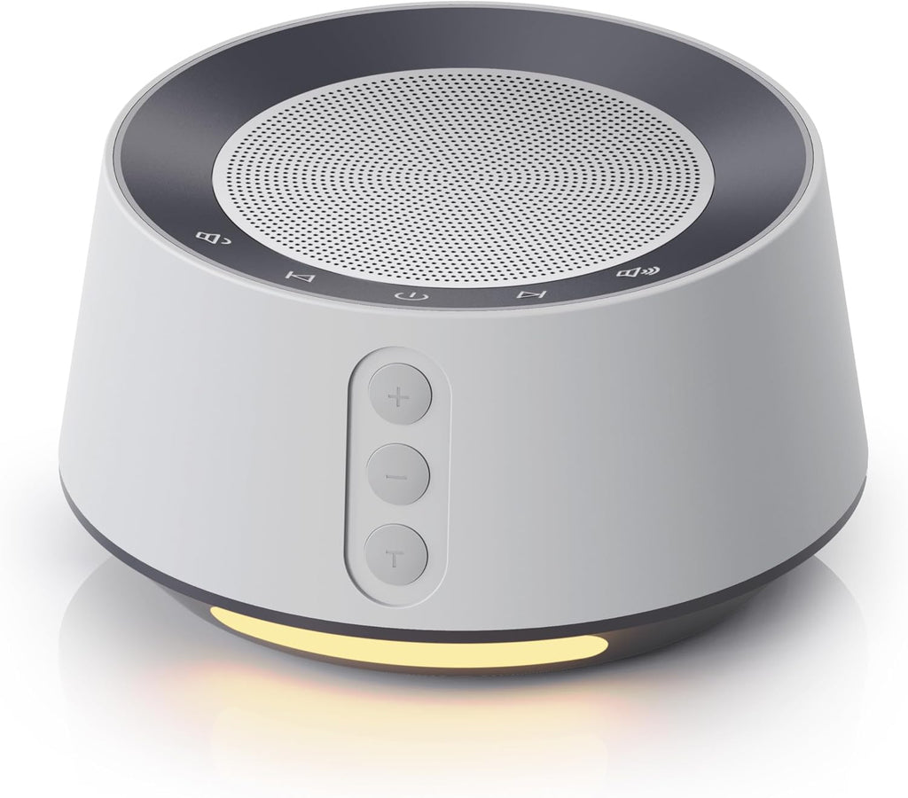 BGOVERSSWhiteNoiseMachine White Noise Machine with Night Light – 20 Soothing Sounds, 10 Color Lights, 5 Timer Settings & Memory Function, P…