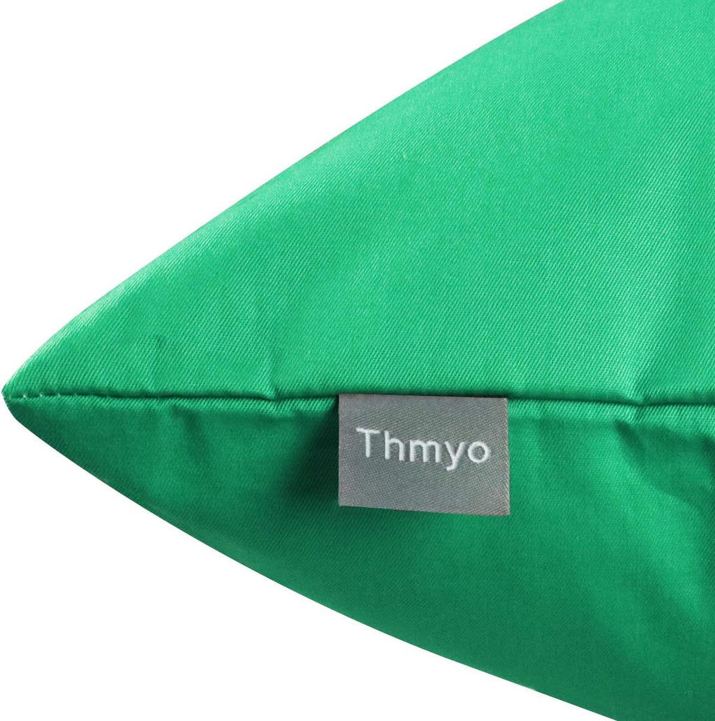 Thmyo 4-Pack 100% Cotton Comfortable Solid Decorative Throw Pillow Case, Thmyo Square Cushion Cover Pillowcase Sublimation Blank Pillow Cove…