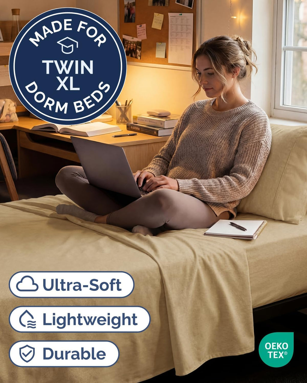 Twin XL Size 3 Piece Sheet Set - Comfy Breathable & Cooling Sheets - Hotel Luxury Bed Sheets for Women & Men - Deep Pockets, Easy-Fit…