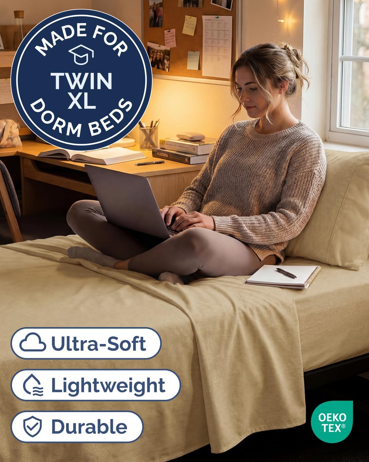 Twin XL Size 3 Piece Sheet Set - Comfy Breathable & Cooling Sheets - Hotel Luxury Bed Sheets for Women & Men - Deep Pockets, Easy-Fit…