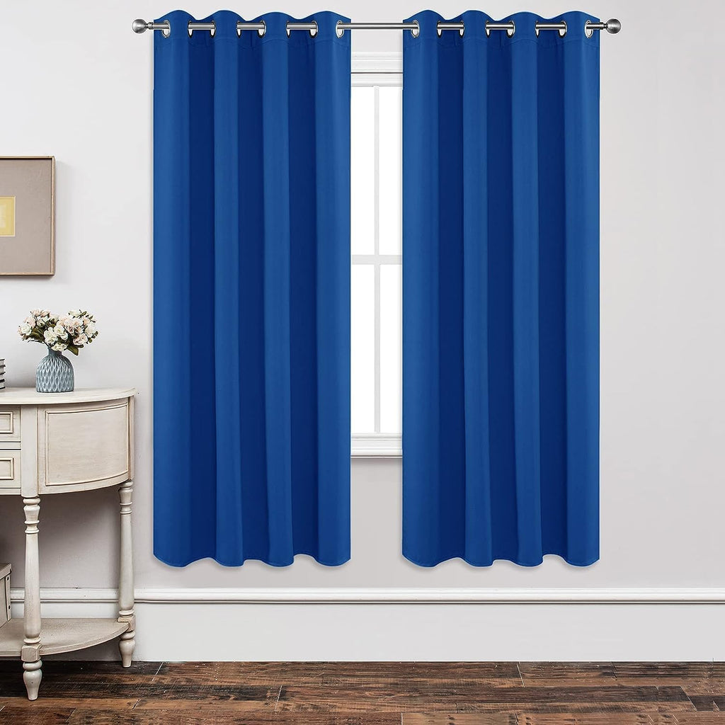 Joydeco Blackout Curtains 72 inches Long 2 Panels Set, Thermal Insulated Long Curtains & Drapes 2 Burg, Room Darkening Grommet Drapes for B…