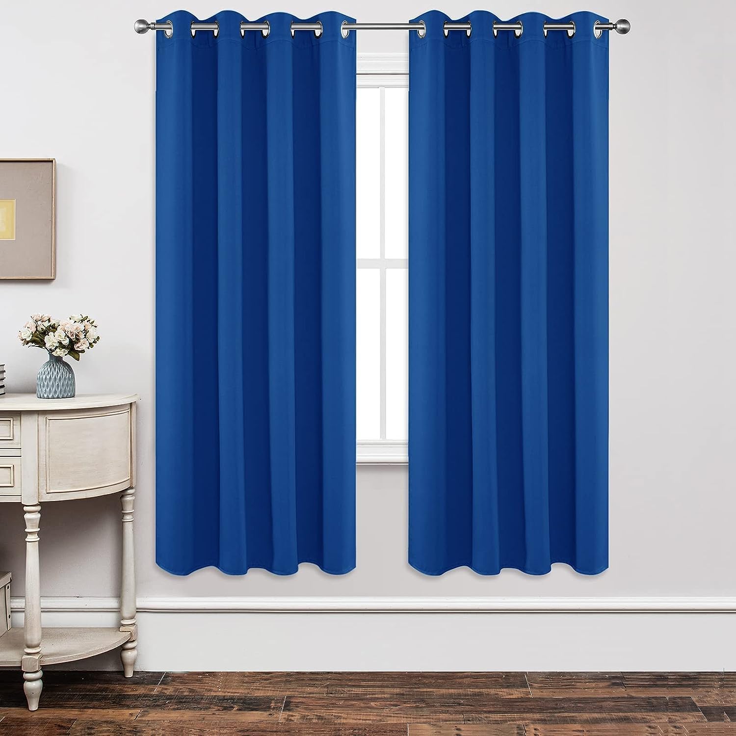 Joydeco Blackout Curtains 72 inches Long 2 Panels Set, Thermal Insulated Long Curtains & Drapes 2 Burg, Room Darkening Grommet Drapes for B…