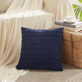 Fancy Homi Decorative Throw Pillow Covers for Bed Couch Bedroom Bench, Soft Lumbar Corduroy Solid Pillow Case, Rustic Farmhouse Boho Room…