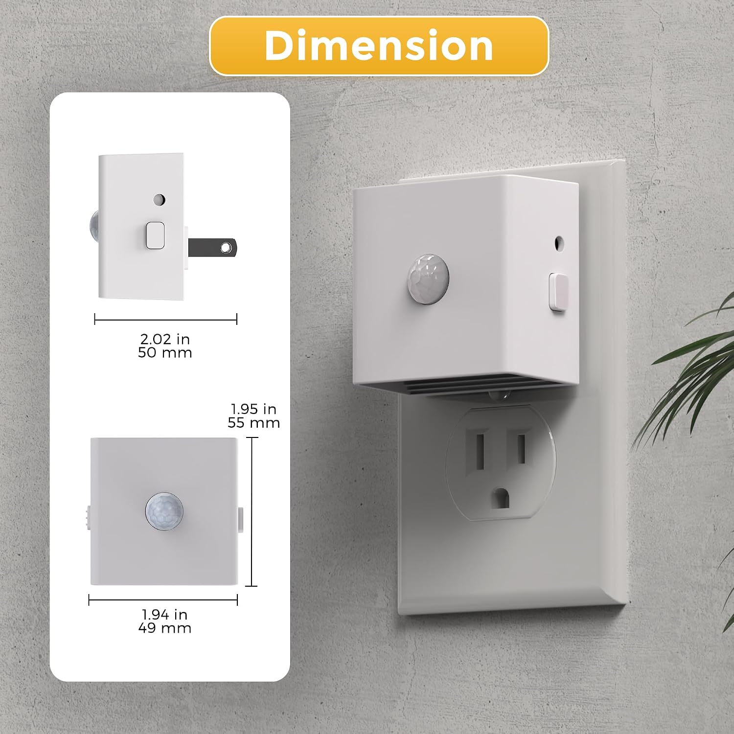 L LOHAS LED Night Light, Plug in Night Light with Motion Sensor and Dusk to Dawn Sensor,[4-Pack] Brightness Adjustable,3000K Soft White…