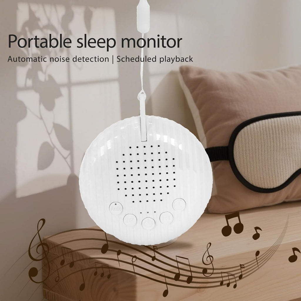 Rukico Sleep Machine with Automatic Noise Monitoring White Noise Sound Machine for Adults & Kids, Bedside Digital with 10 S…