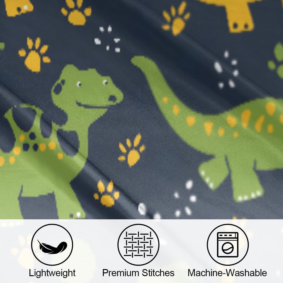Animal Dinosaur Green Cute Satin Pillowcase for Hair and Skin Soft Silk Pillow Cases with Envelope Closure Cooling Pillow Case Slip 15.99…