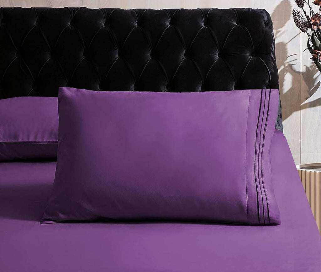 MocassiLuxuryBedding Mocassi Twin Sheet Set - Luxury Hotel 1800 Premier Bedding Sheets & Pillowcases - Ultra Soft Breathable & Cooling Bed…