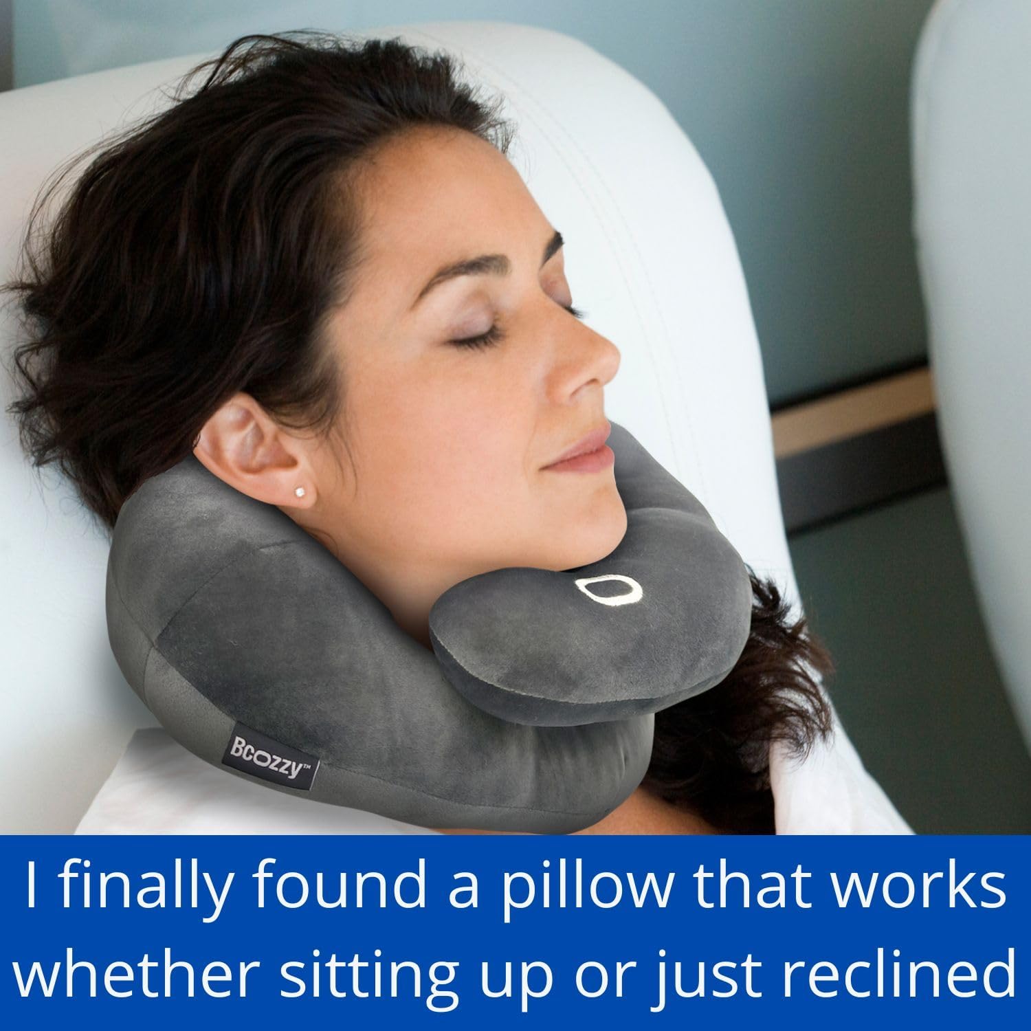 BCOZZY Neck Brace Pillow - Patented Relief for Neck Pain and Supportive Sleep-Soft, Washable, and Adjustable for Comfortable Resting.…