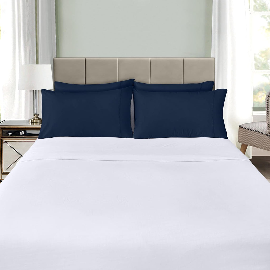 Utopiabedding Utopia Bedding King Standard Pillow Cases - 4 Pack - Envelope Closure - Soft Brushed Microfiber Fabric - Shrinkage and Fade R…