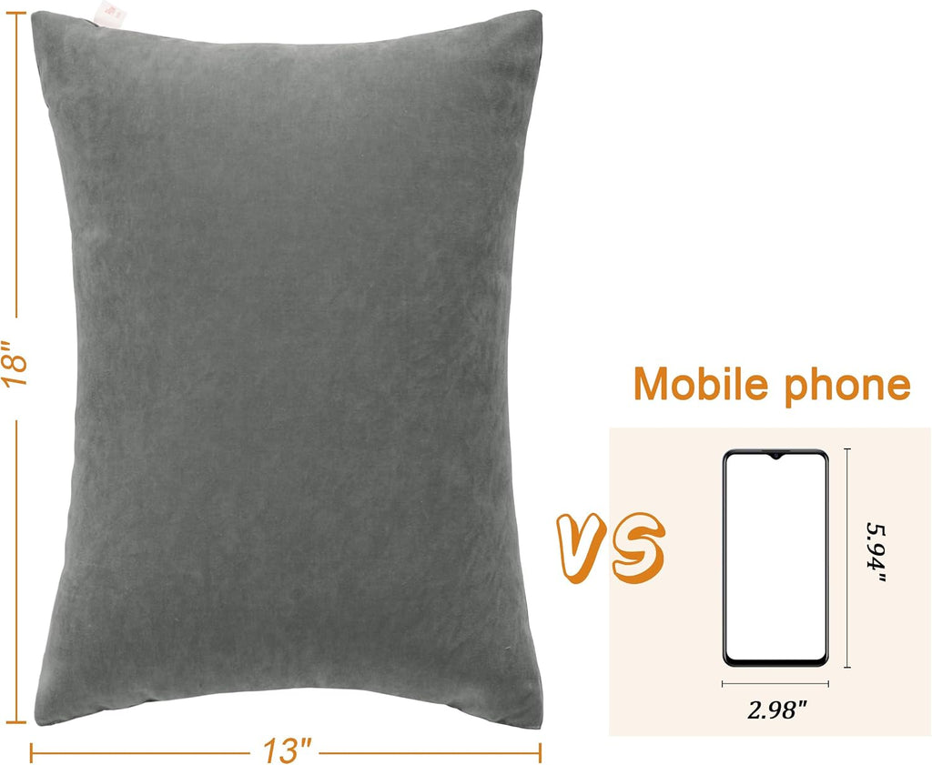 BEDSUM Toddler Pillows, 13x18 Ultra Soft Microfiber Travel Pillow for Sleeping - Small Pillows for Kids Daycare, Flight and Neck Support…
