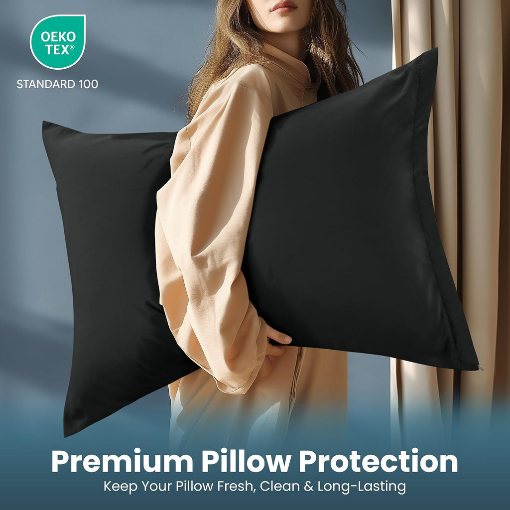 Utopiabedding Utopia Bedding Queen Pillow Protectors - Pack of 2 - Zipper Closure - Soft Brushed Microfiber Fabric - Shrinkage and Fade Res…