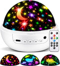 COOLNIGHT Boy Room Decor, 93 Lighting+3 Films Toddler Room Decor, Remote+Dimmable+360° Slient Nightlight for Baby Nursery, Starry Night…
