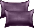 Elegantcomfort Elegant Comfort 2-Pack Cooling Viscose Satin Pillowcase Set with Hidden Zipper Closure, Silky Smooth for Hair and fabric…
