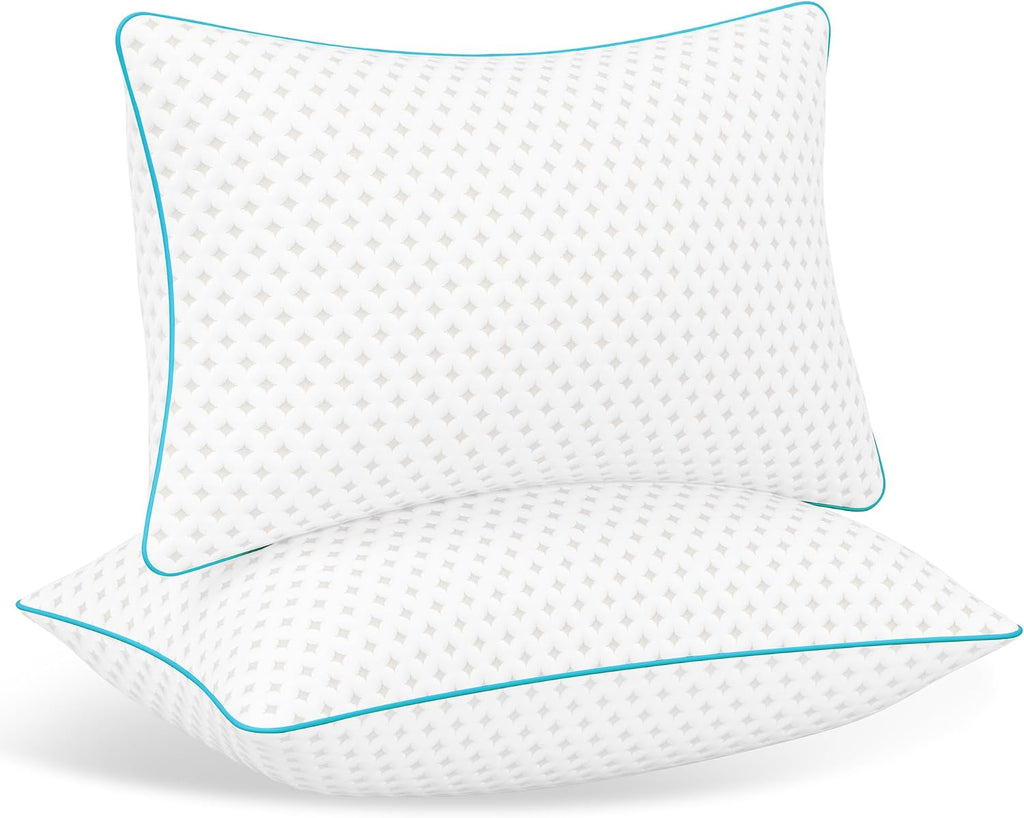Pillows Queen Size Set of 2 – Queen Bed Pillows for Sleeping, Down Alternative Pillows, Supportive Comfort, Hotel Style, Machine…