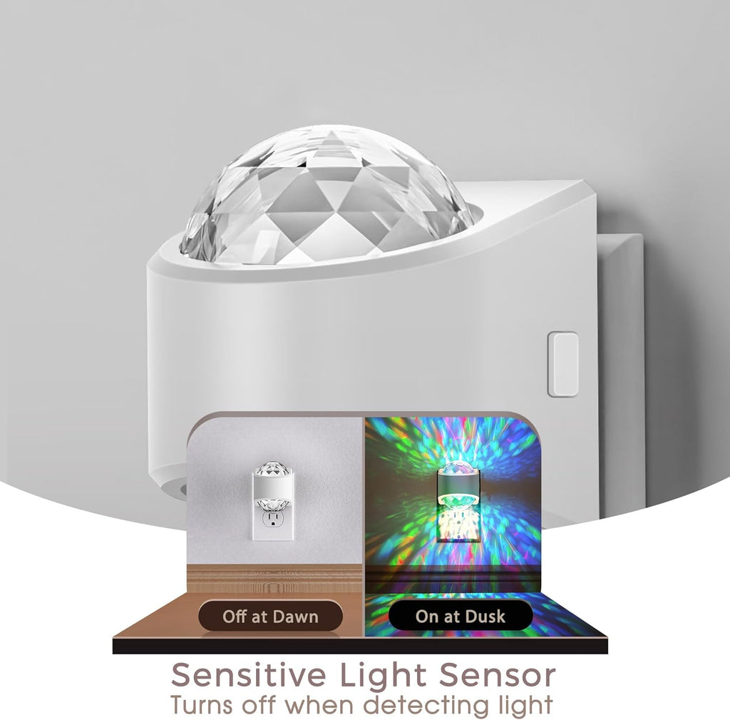 Night Lights Plug into Wall, Star Projector for Bedroom, Night Light Projector for Kids, 9-Color RGB Galaxy Nightlight with Dusk to Dawn…