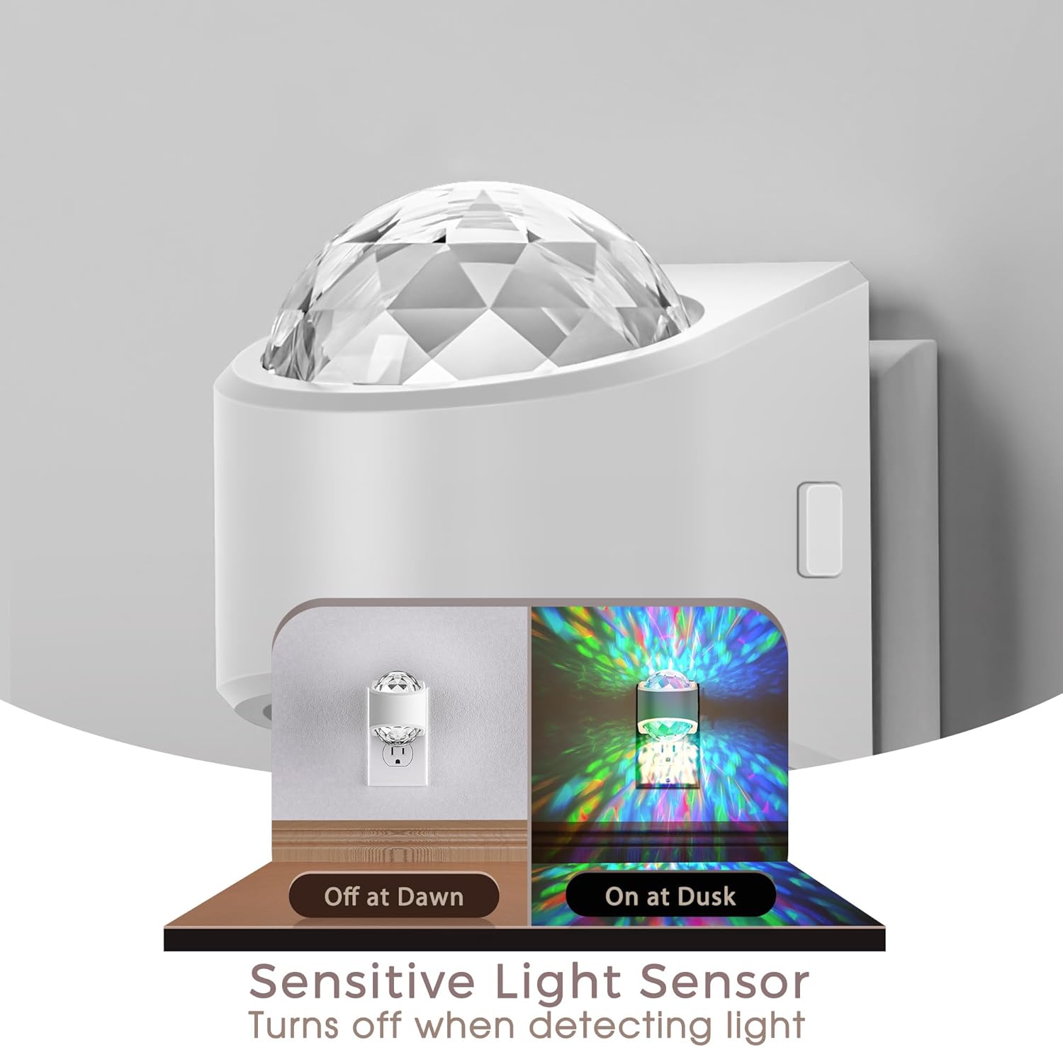 Night Lights Plug into Wall, Star Projector for Bedroom, Night Light Projector for Kids, 9-Color RGB Galaxy Nightlight with Dusk to Dawn…