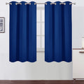 Lemomo Blackout Curtains 38 x 63 inch/Royal Blue Curtains Set of 2 Panels/Thermal Insulated Room Darkening Bedroom Curtains 63 inch Blue