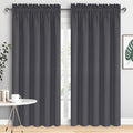 DWCN Dark Grey Blackout Curtains for Bedroom, Thermal Insulated Energy Saving Room Darkening Curtains for Living Room (W60 x L84 inch…