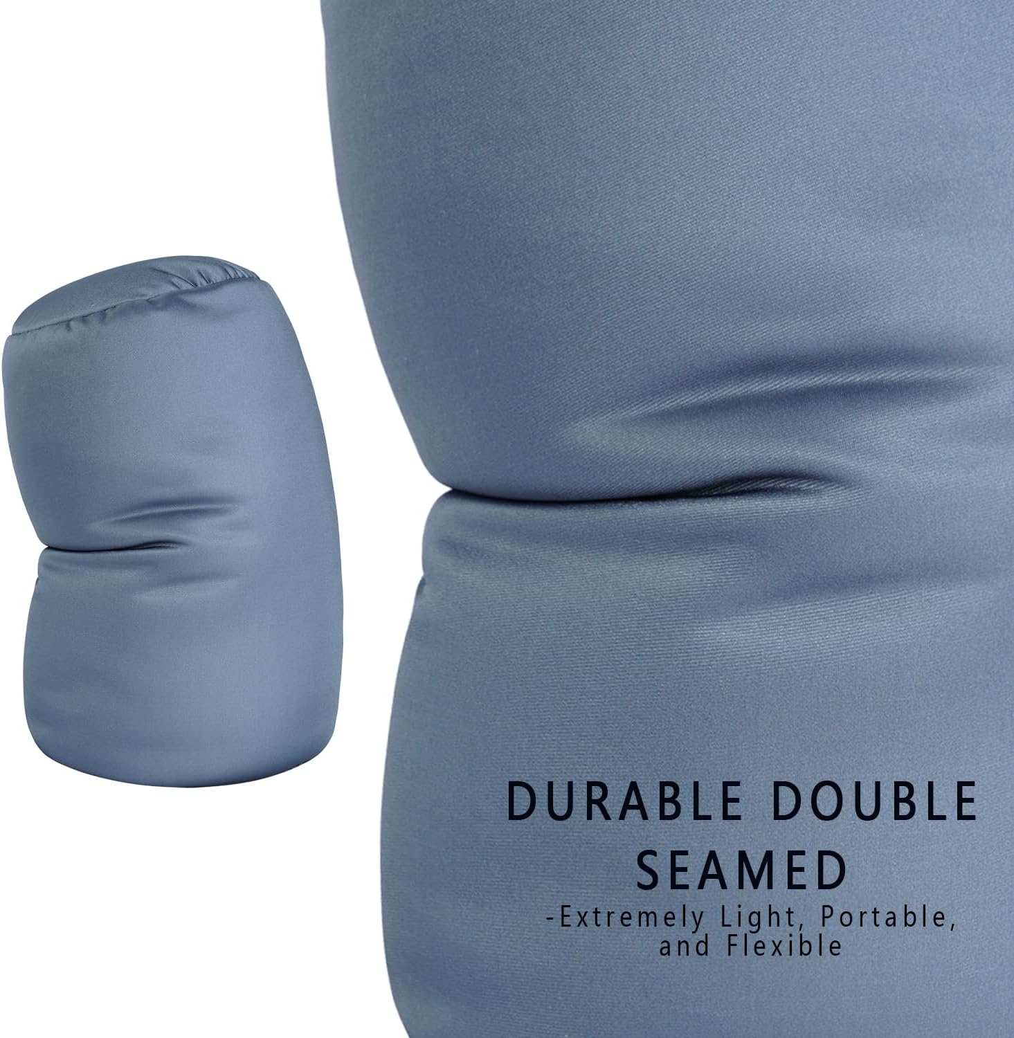 Microbead Neck Body Pillow Tube Microbead Bolster Bean Smooth Cool Pillow Neck Cervical Roll Pillow for Sleeping 7 x 12Inch Throw Travel…