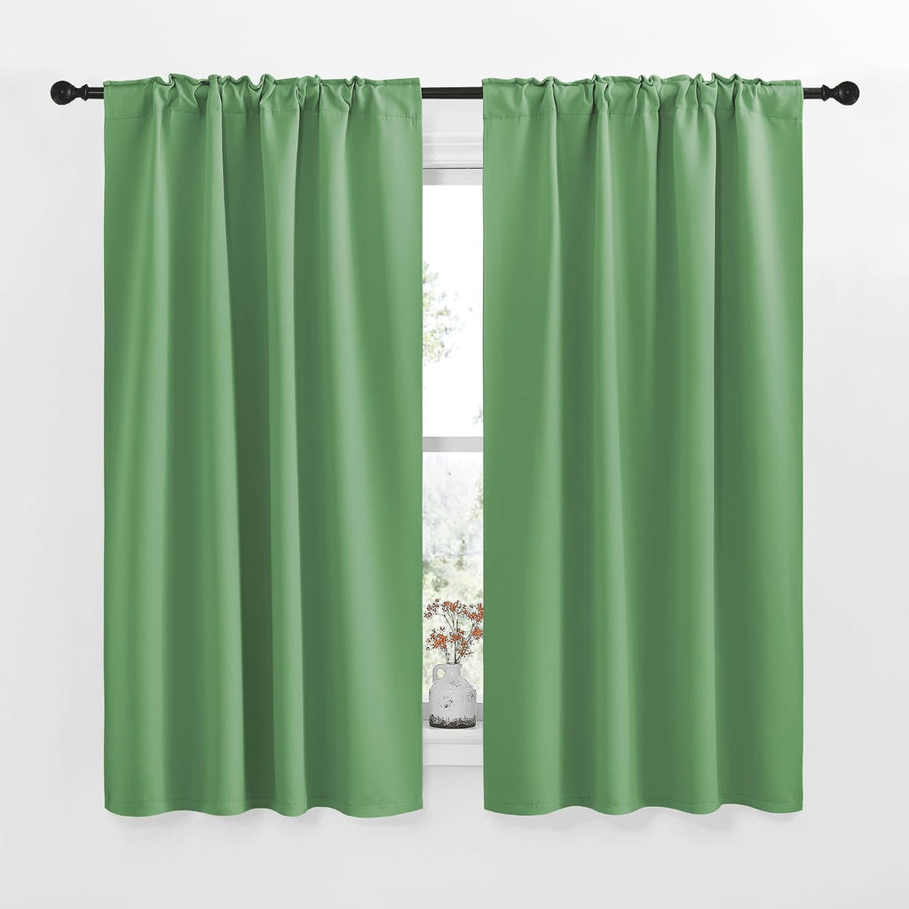 NICETOWN RV Curtains for Camper Windows - (Forest Green Color) 34x54 Inch, 2 Panels Set, Thermal Insulated Room Darkening Blackout…