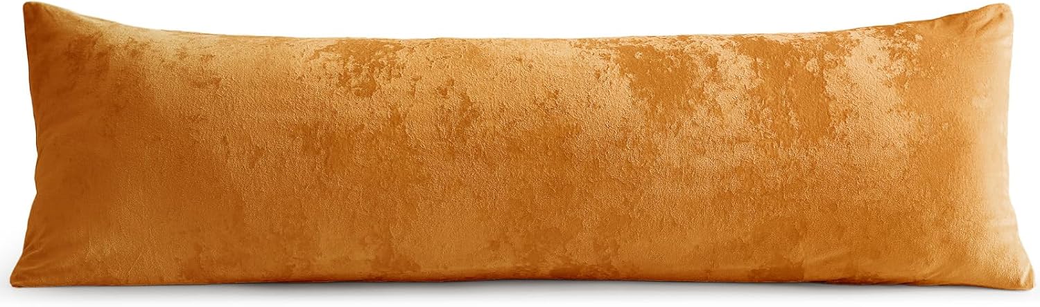 BEDELITE Velvet Body Pillow Cover with Zipper, Soft and Plush 20x54 Long Pillow Case, Velvety Smooth and Cozy Body Pillow Pillowcase for…