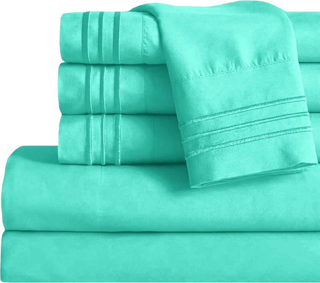 Mocassi King Sheet Set - Luxury Hotel 1800 Premier Bedding Sheets & Pillowcases - Ultra Soft Breathable & Cooling Bed Sheets - Deep…