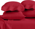 BareHome Bare Home Microfiber King Size Pillowcases - 4 Pack, Red, 20x40 4 Pack Red
