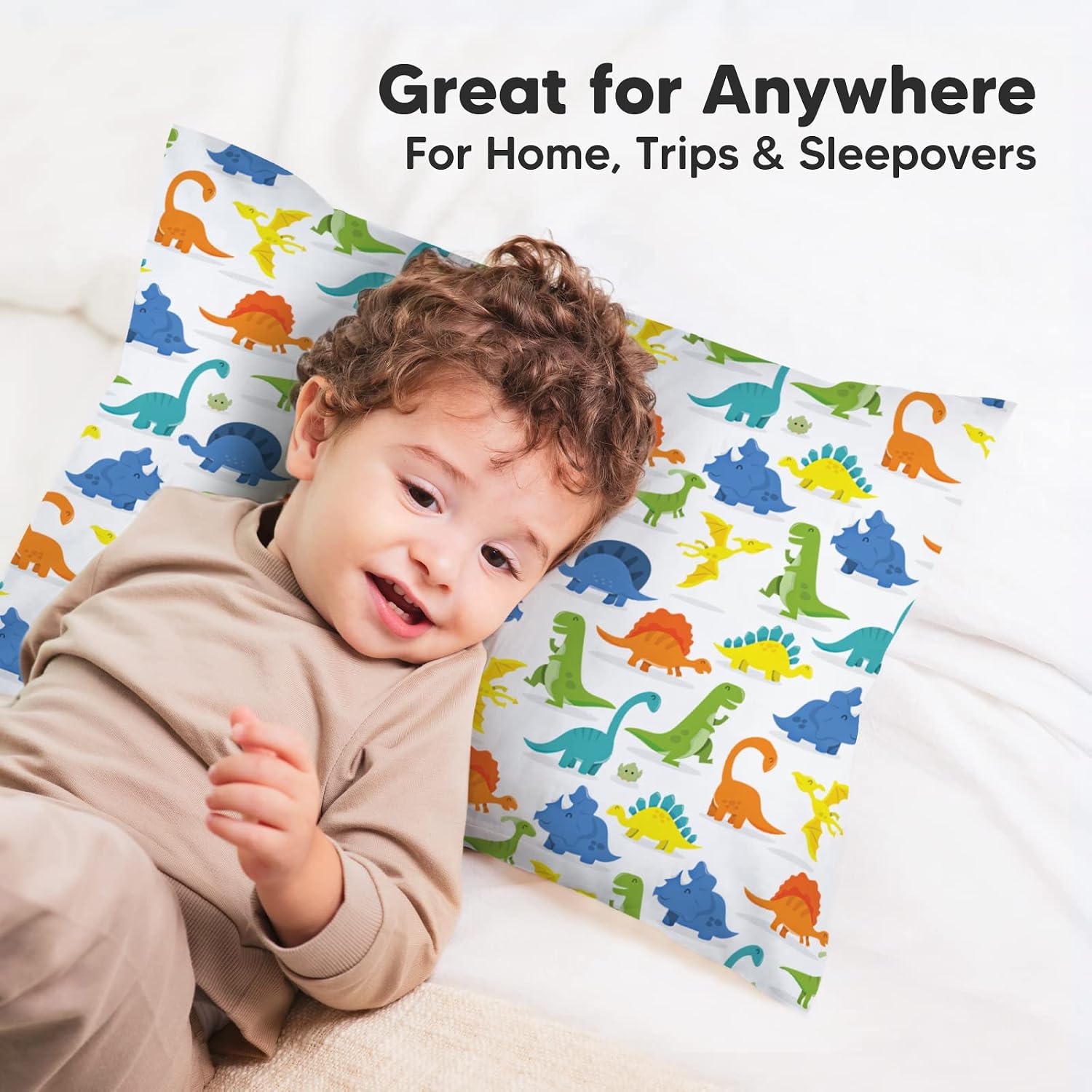 KeaBabies Toddler Pillowcase 13"x18" - Organic Cotton Toddler Pillowcase for Kids, Boys, Girls, Soft & Durable Cotton Cover for Miniature…