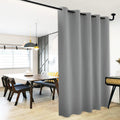 NICETOWN Sliding Door Curtains, Wide Thermal Blackout Patio Door Curtain Panel, Sliding Door Drapes/Draperies with Grommet Top (Silver…