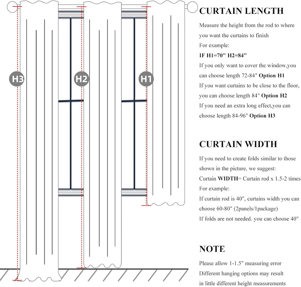 Qjmydeco 100% Blackout Curtains for Bedroom, 100 Inch Living Room Faux Linen Designer Custom Drapes for Windows Treatments Insulated 2 Pane…