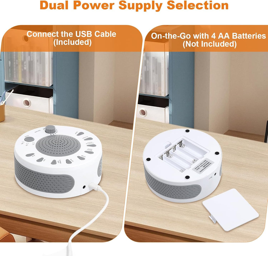 KozyOne White Noise Machine Sleep Helper Sound Relaxation Machine Sleep relaxation Sound Machine with 27 Unique Natural Sounds, Sleep…