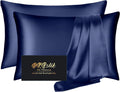 Home Silk Pillowcase 2 Pack, Mulberry Silk Pillow Cases Queen Size Set of 2, Anti Acne Silk Pillowcase for Hair and Skin, Natural Silk Sati…
