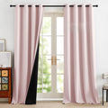 NICETOWN 100% Blackout Nursery Curtains 96 Inches Long, Thermal Insulated Window Drapes Room Darkening Curtains for Baby Bedroom with…