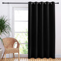 NICETOWN Blackout Curtain for Sliding Door, Patio Door Curtains, Thermal Insulated Wide Drapes/Draperies for Bedroom (Black, 70 by 84…