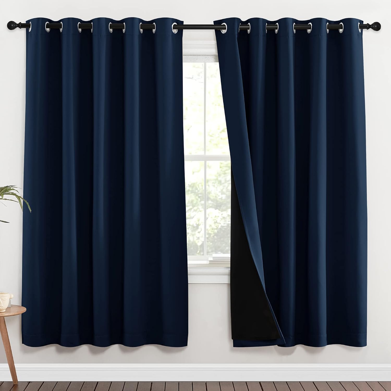 Nicetown Full Shade Curtain Panels, Pair of Energy Smart & Noise Blocking Out Blackout Drapes for Apartment Window, Thermal Insulated Guest…