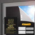 RUseeN Portable Blackout Shades (118" x 57") Travel Window Blackout Curtains, 100% Blackout Material Temporary Blackout Blinds for Baby…