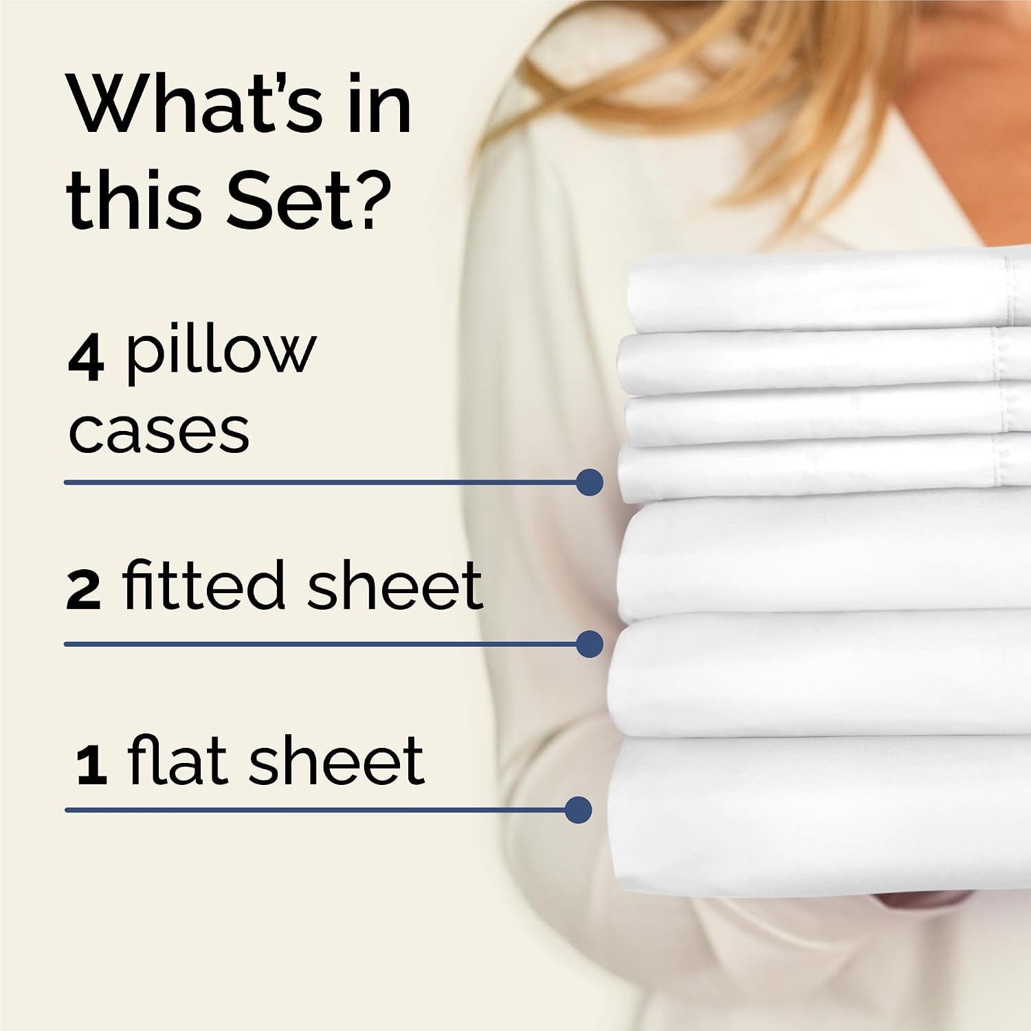 Split King 7 Piece Sheet Set - Comfy Breathable & Cooling - Hotel Luxury Bedding for Women, Men, Kids, Teens & Children - 1 Flat & 2…