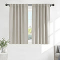 Ponydance PONY DANCE Short Black Out Curtain Panels for Basement, Small Curtains for Bathroom, Thermal Insulated Tiers for Basement, 34x54…