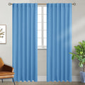 BGment Rod Pocket and Back Tab Curtains for Bedroom - Thermal Insulated Room Darkening Curtains for Living Room, 2 Window Curtain Panels (5…