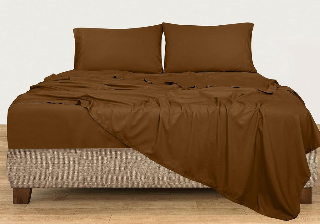 Royalelinens ROYALE LINENS 300 Thread Count 100% Long Staple Combed Cotton Sheet Set - 3 Piece Twin Bed Sheets - 1 Fitted, 1 Flat & Pillow…