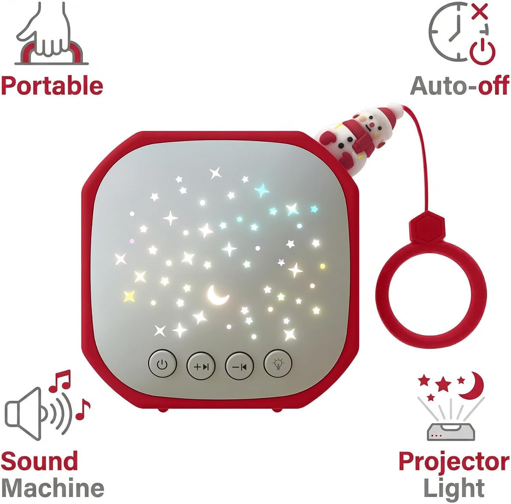 Portable Sound Machine Baby with Star Projector | White Noise Sound Machine for Sleep | Baby Noise Machine with Hook for Children's…