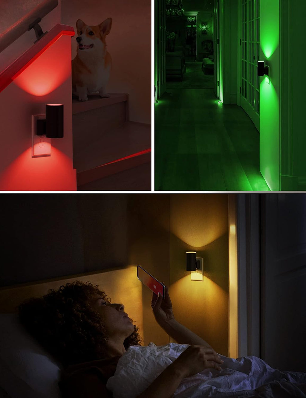 L LOHAS LED Night Light, Night Lights Plug into Wall, Color Changing Nightlight RGB with Light Sensor, Home Decor for Kids Gifts…