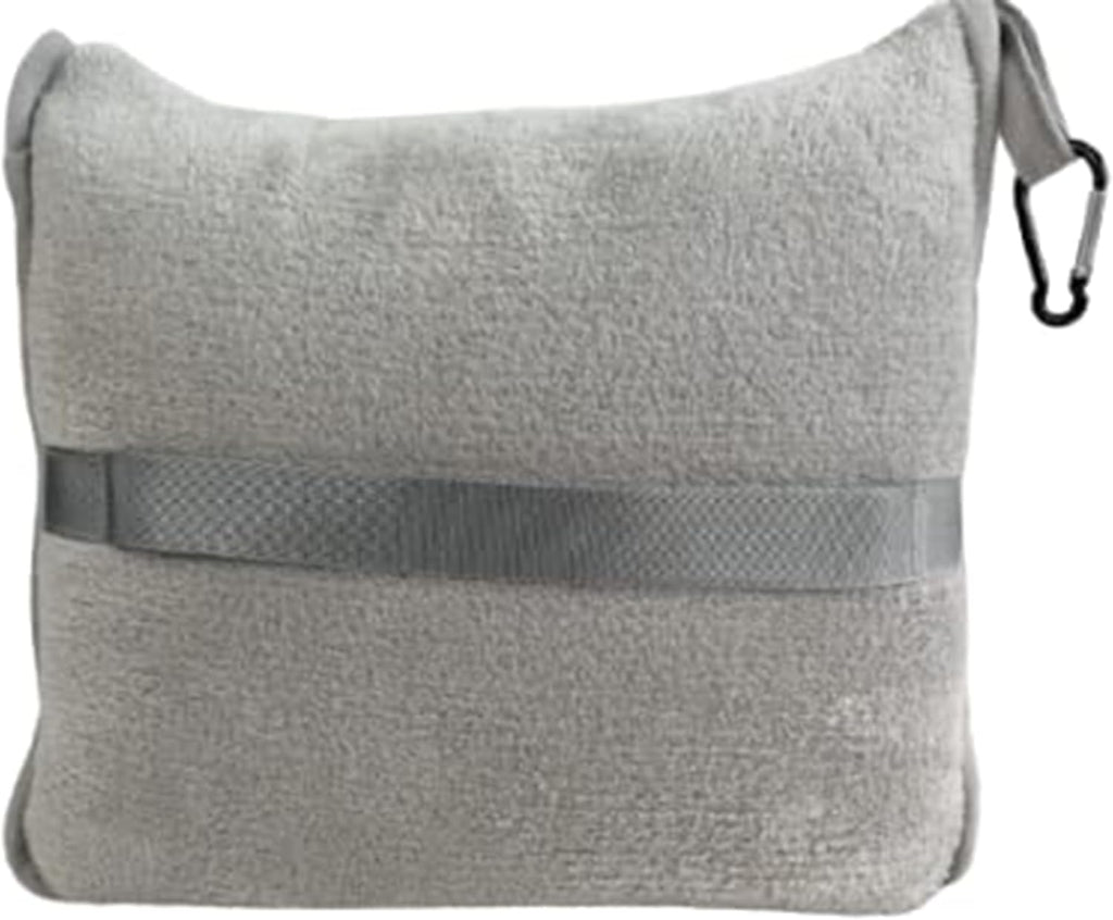 BlueHills Premium Soft Travel Blanket Pillow Airplane Flight Blanket Throw in Ultra-Soft Bag Pillow case Luggage Sleeve & Backpack Clip…