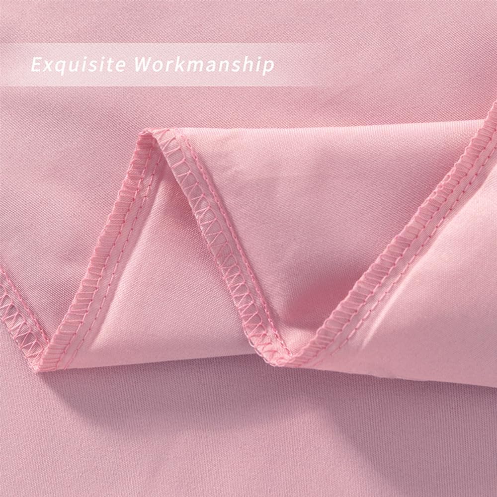NookZuzu 2 Pack Microfiber Zipper Pillowcases, Soft Comfortable Not Shrink Pink Pillow Case, Standard Pillow Cases Set of 2 (20x26 Inches)…