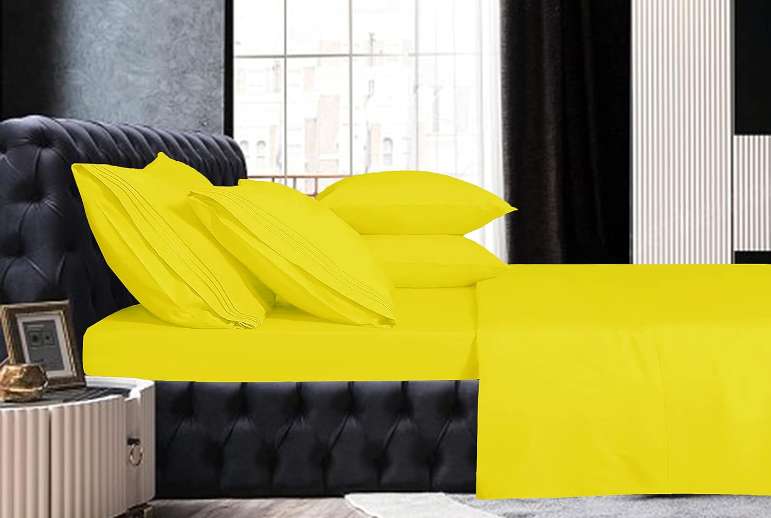 MocassiLuxuryBedding Mocassi Full Sheet Set - Luxury Hotel 1800 Premier Bedding Sheets & Pillowcases - Ultra Soft Breathable & Cooling Bed…