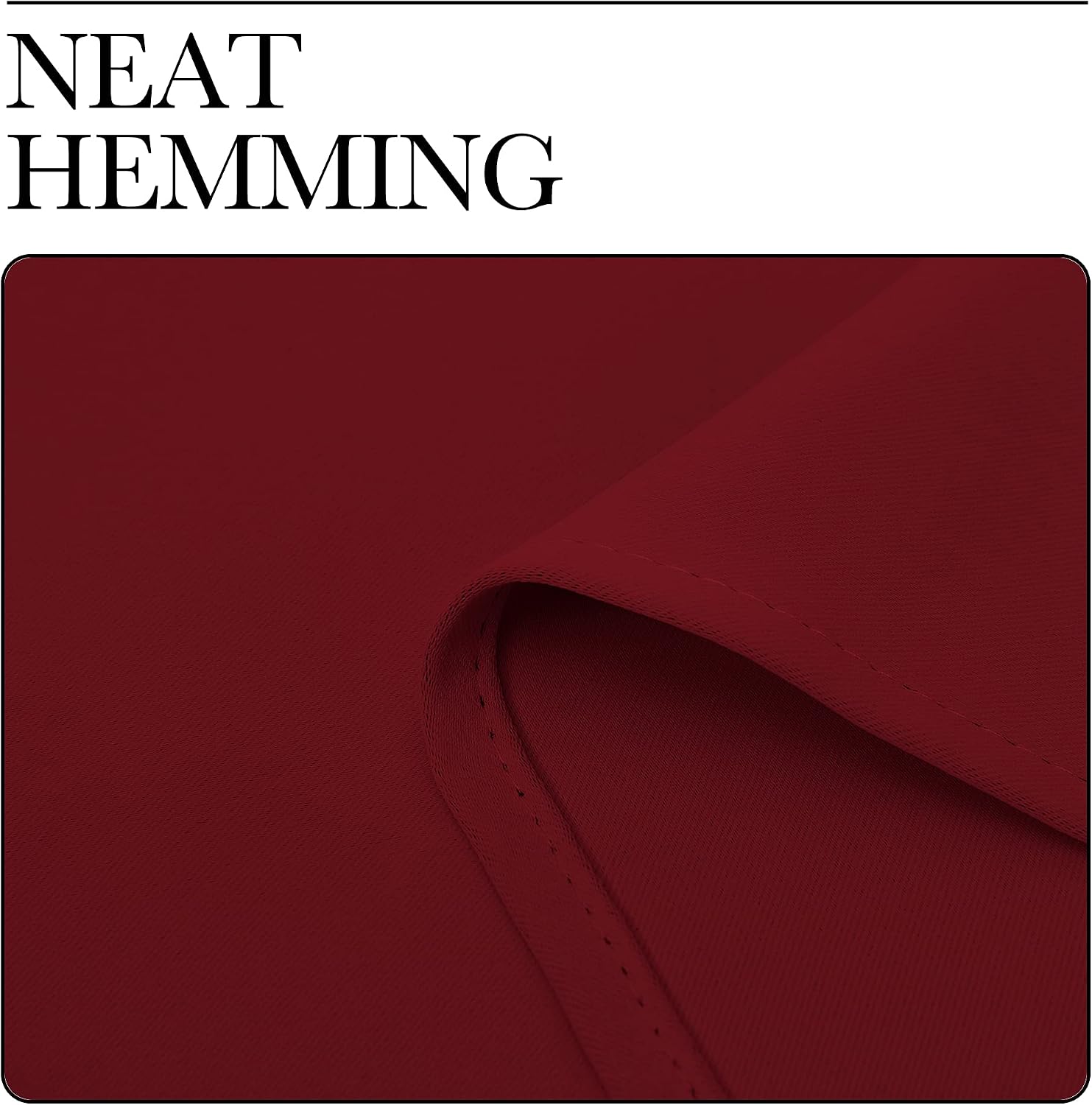 NICETOWN Christmas Burgundy Bedroom Curtains Blackout Draperies, Christmas Decorations Thermal Insulated Solid Grommet Top Blackout…