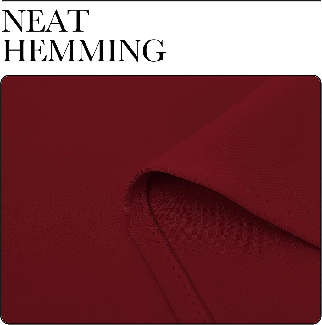 NICETOWN Blackout Window Curtains for Camper - (Burgundy Red Color) 42x40 Inch, 2 Panels Set, Thermal Insulated Room Darkening Blackout…